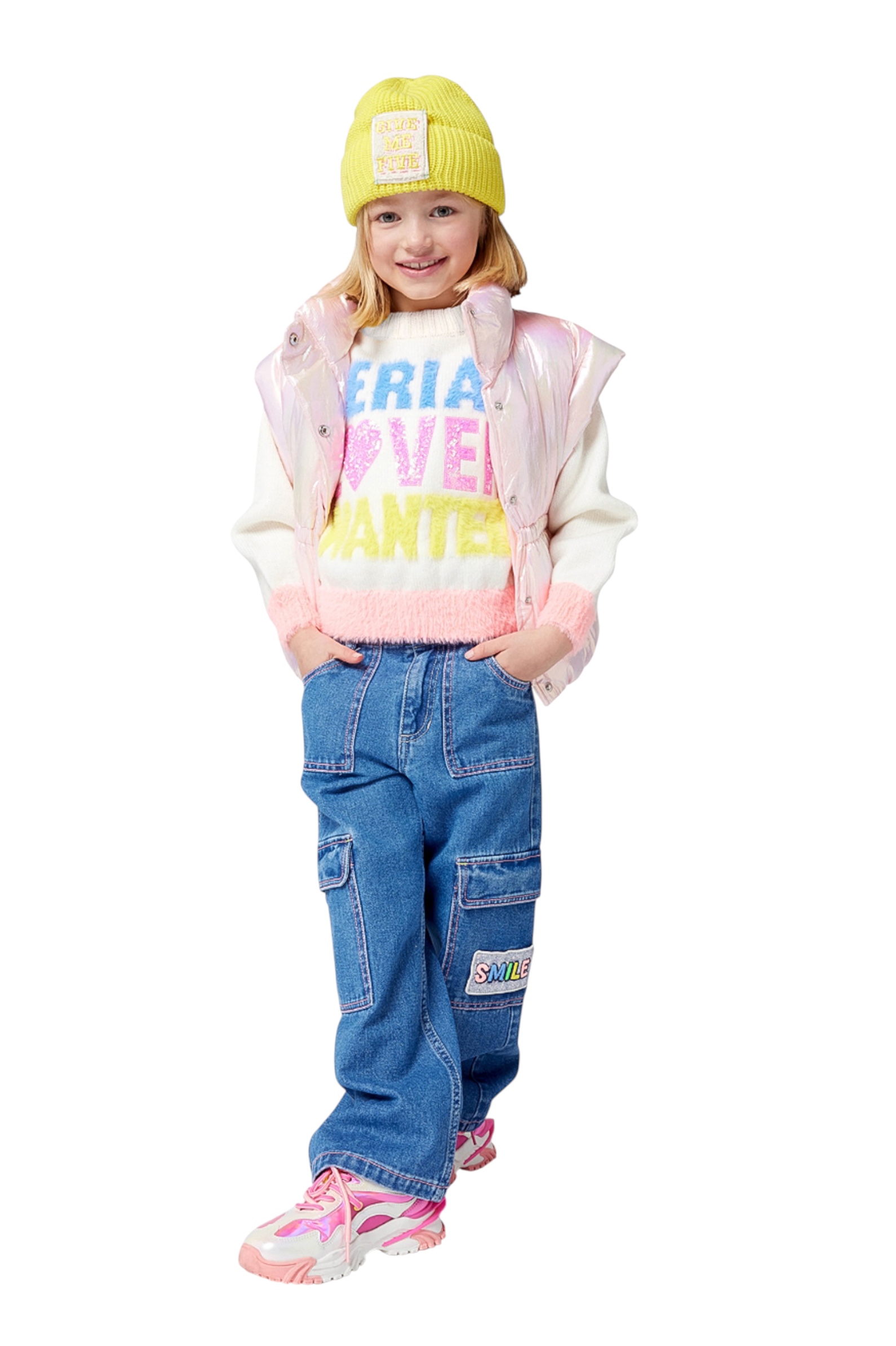 Жилет дев. АРТ.U21361/408,роз,па/пэ