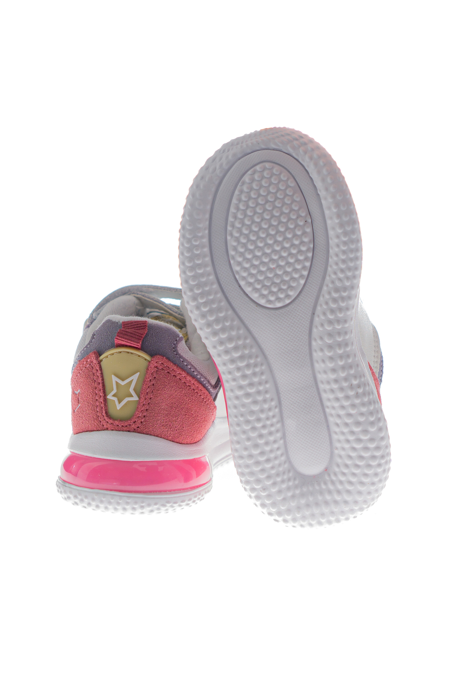 Кроссовки дев. АРТ.7-724015-2443,бел-роз,н.к-тек/тек