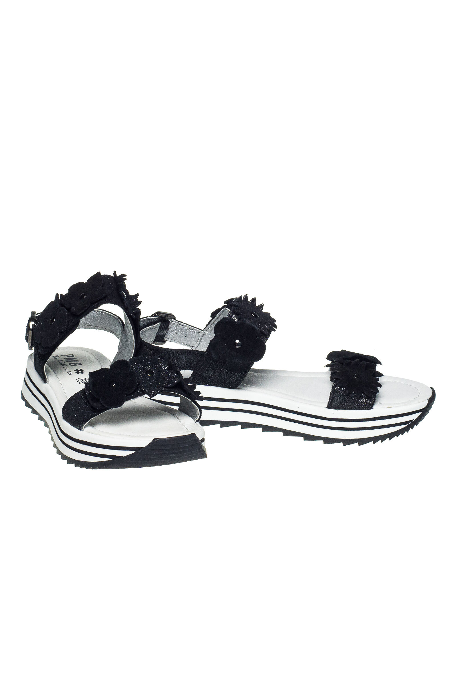 Сандалии дев. АРТ.7434022,чер,н.к/н.к-и.к