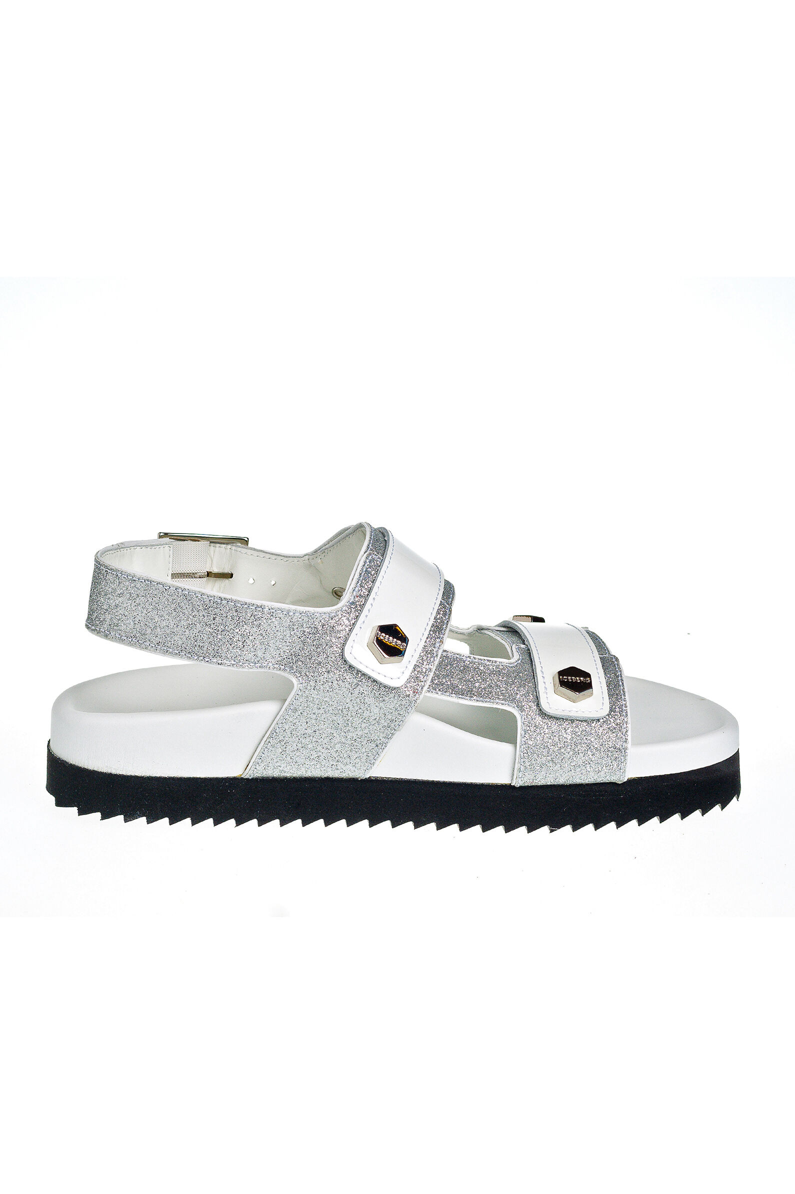 Сандалии жен. АРТ. HID1542A, бел-сер,н.к-глит/н.к