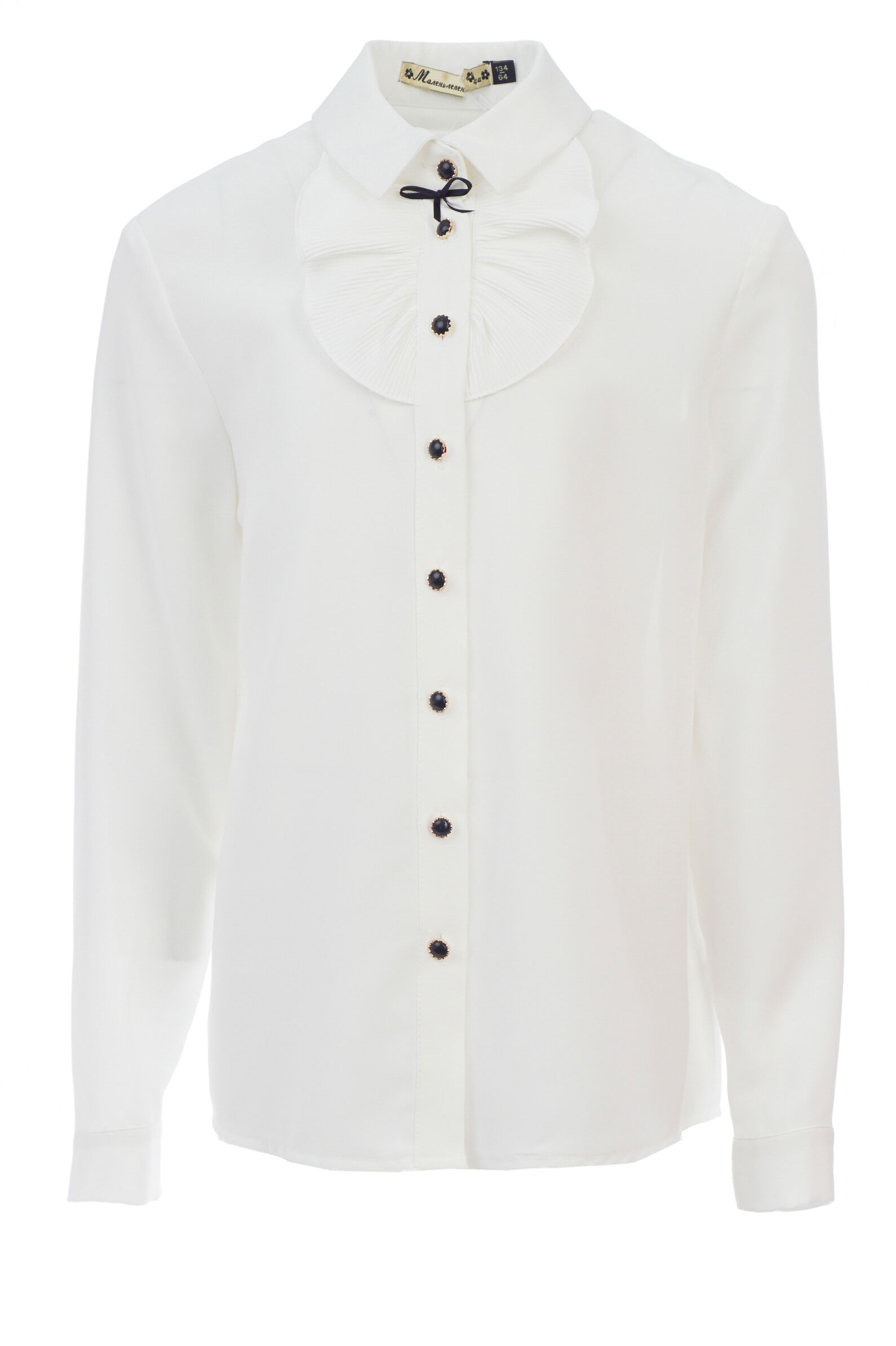 Блуза дев. АРТ.2412-522-ВПБЛ,мол,па