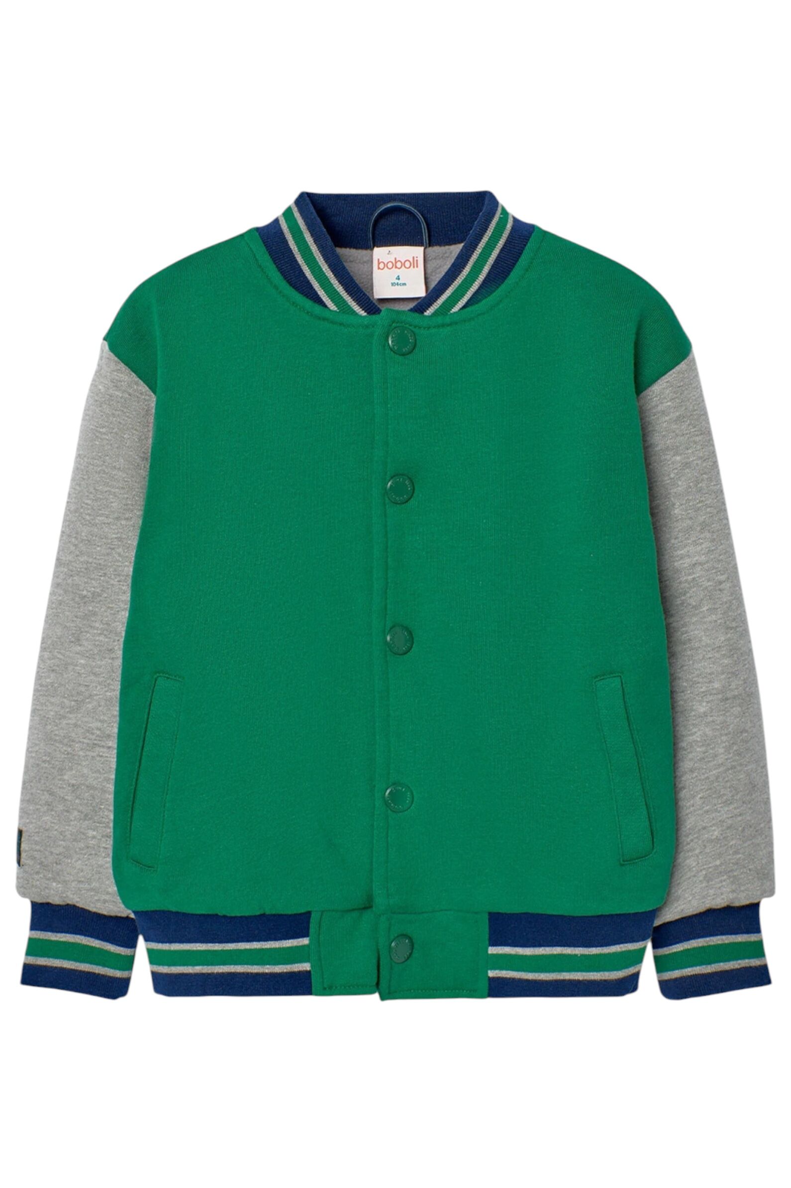 Бомбер мал. АРТ.509116,зел-сер,хл-пэ/пэ