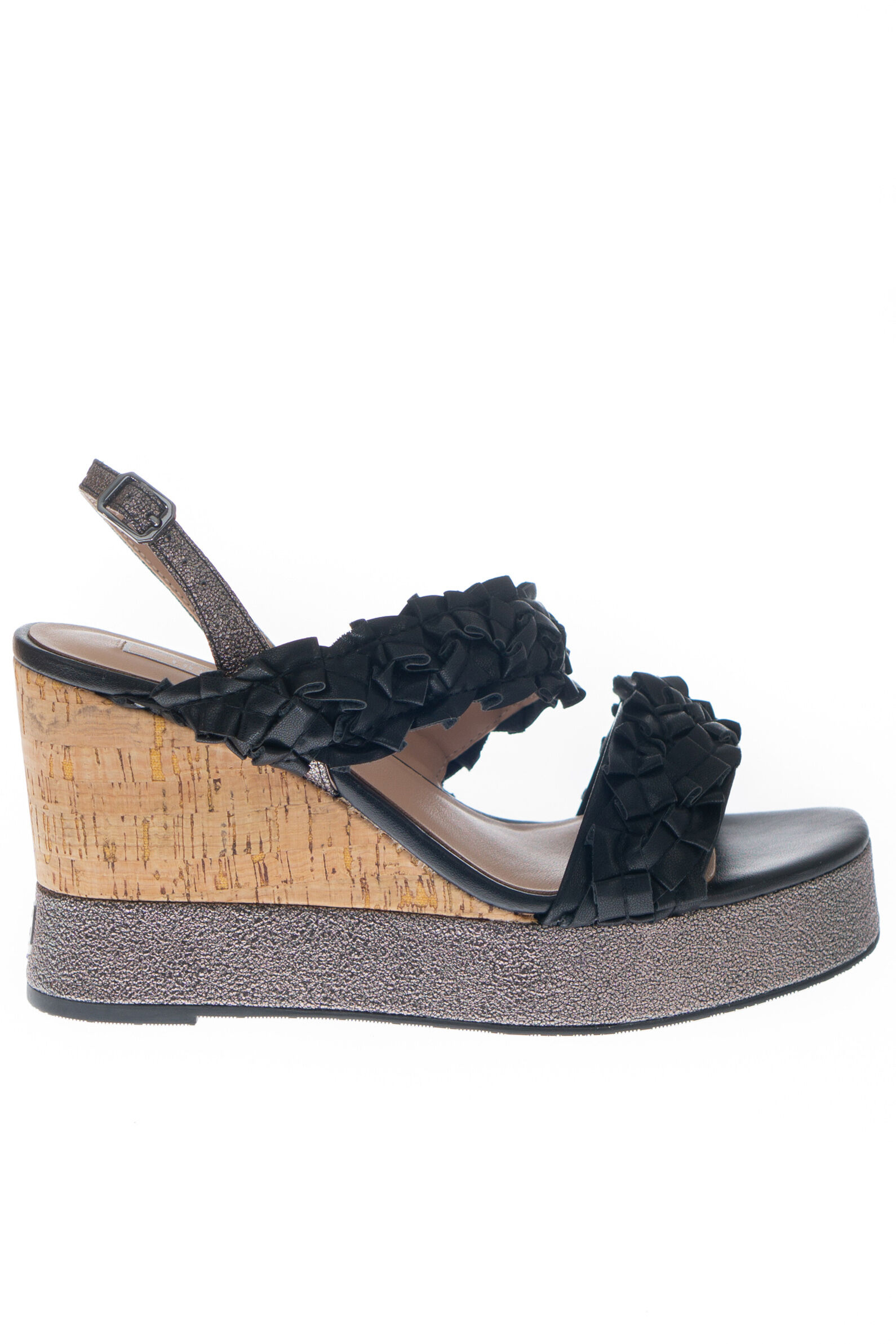 Босоножки жен. АРТ.SA4133EX07422222,чер,и.к/и.к