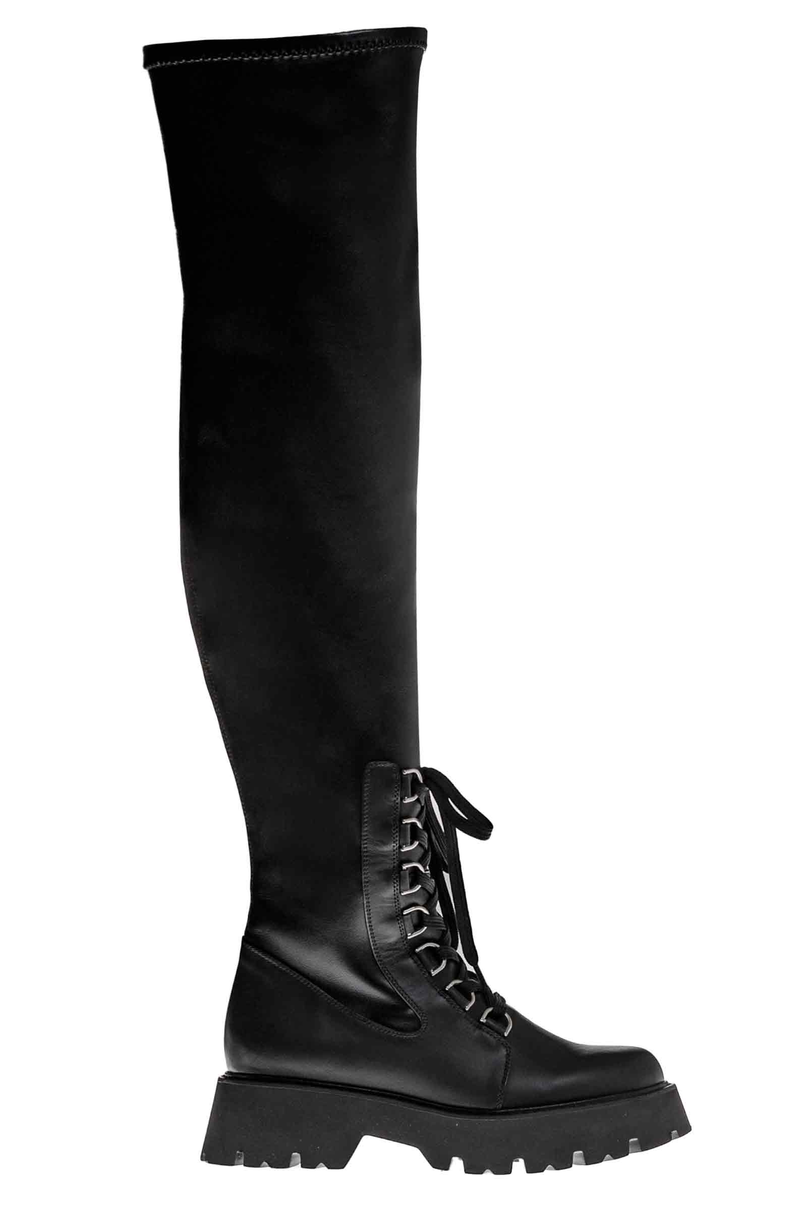 Ботфорты жен. АРТ.159 33,чер,н.к-и.к/тек