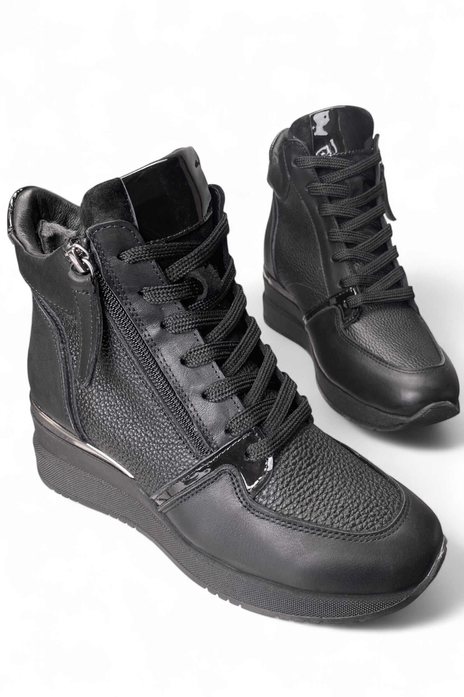 Ботинки жен. АРТ.25KB-1034-1,чер,н.к/н.м