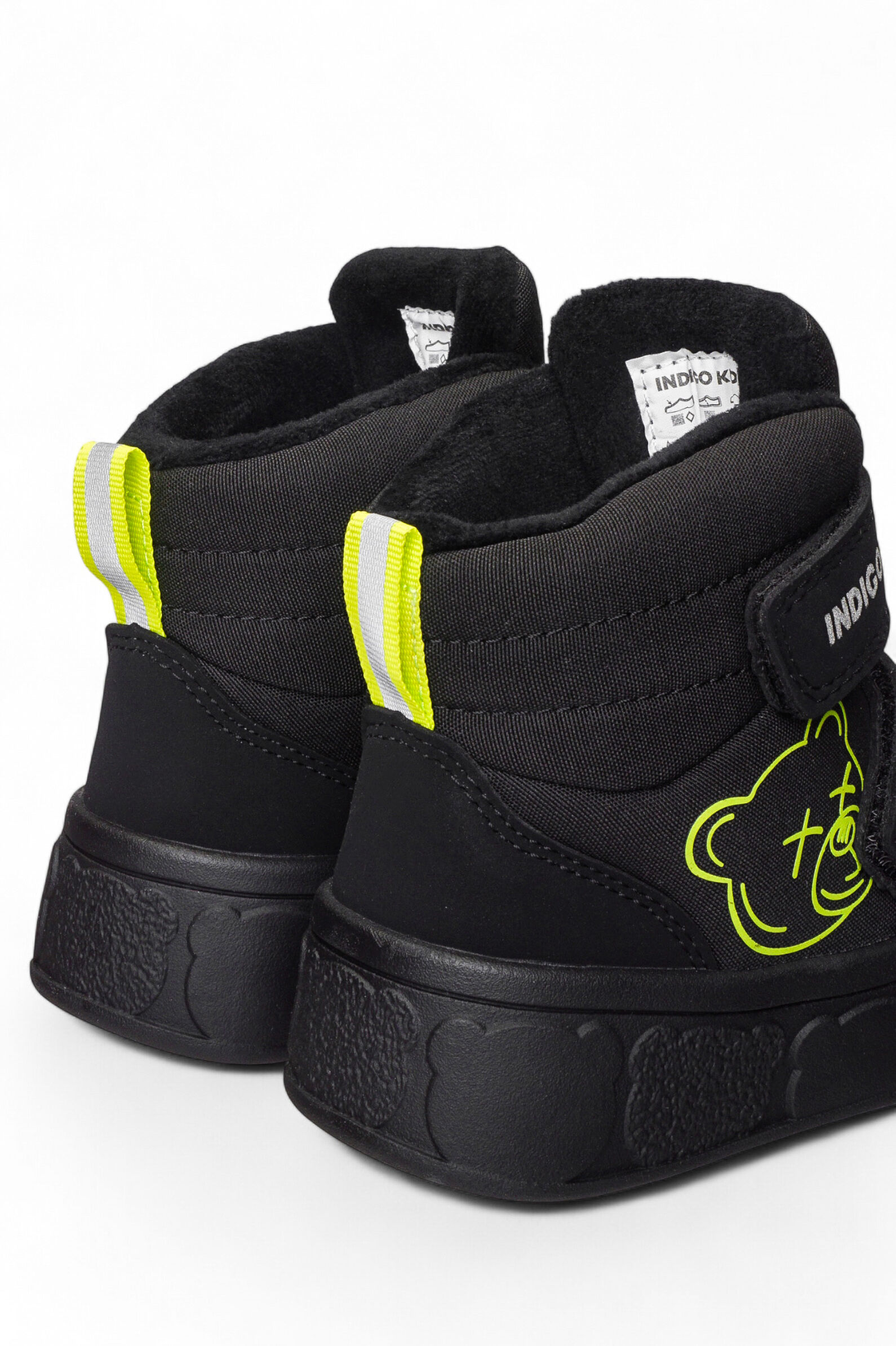 Ботинки мал. АРТ.70-1050H,чер-зел,тек-и.к/байка