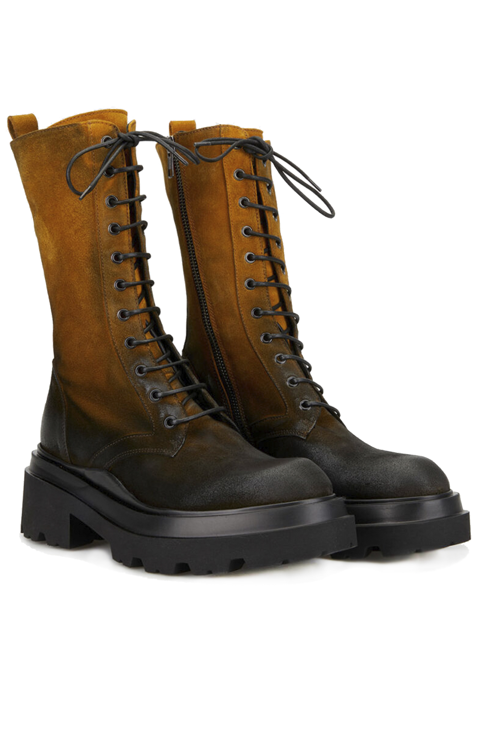 Ботинки жен.АРТ.7682M,чер-жел,н.з/н.м