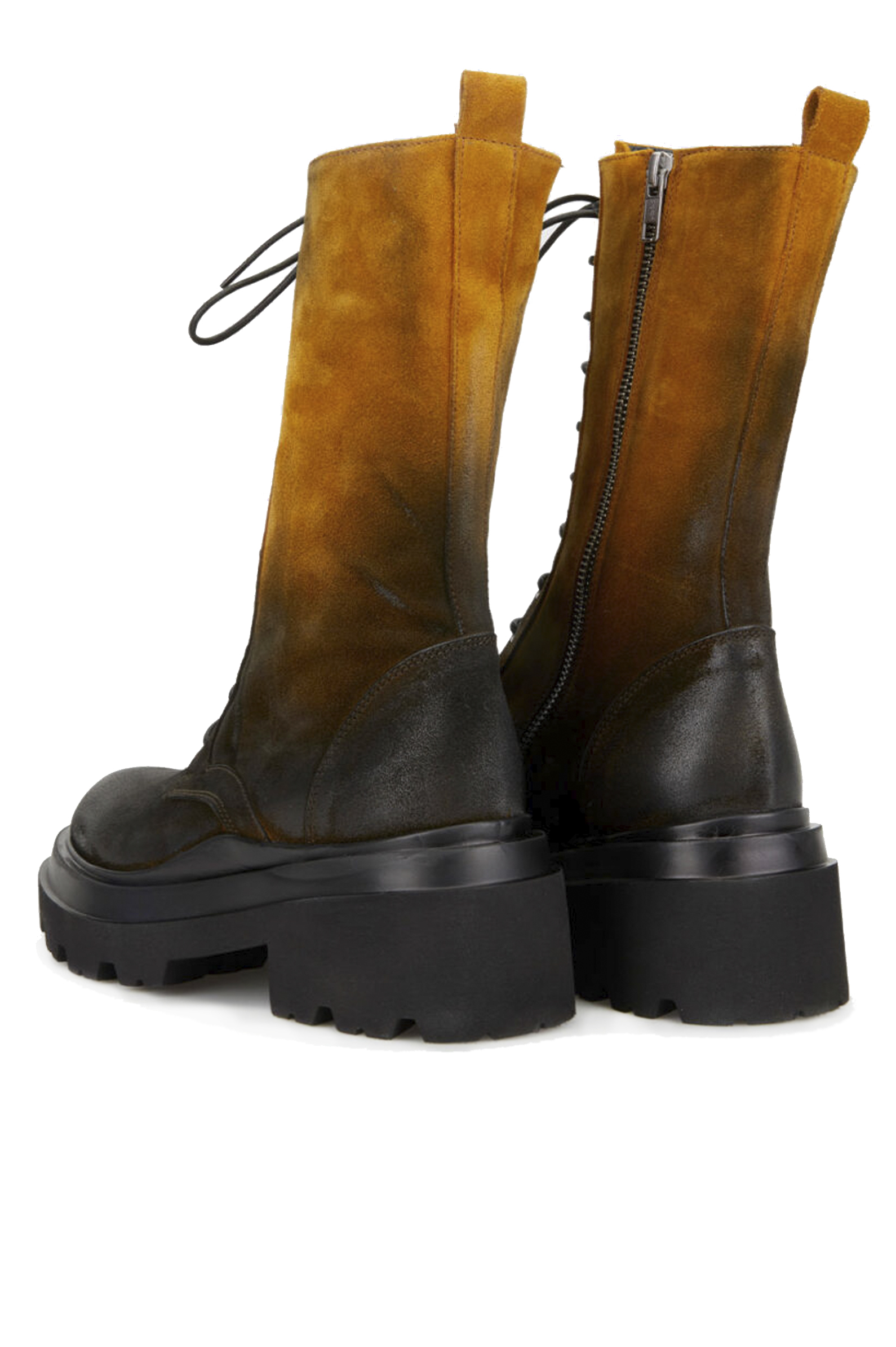 Ботинки жен.АРТ.7682M,чер-жел,н.з/н.м