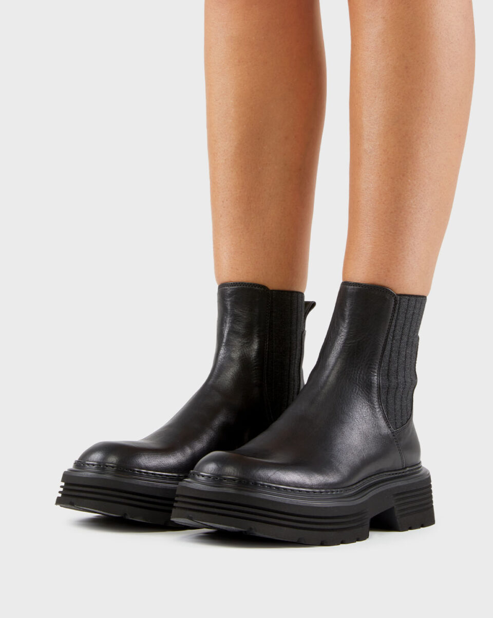 Ботинки жен.АРТ.7830L,чер,н.к/шер