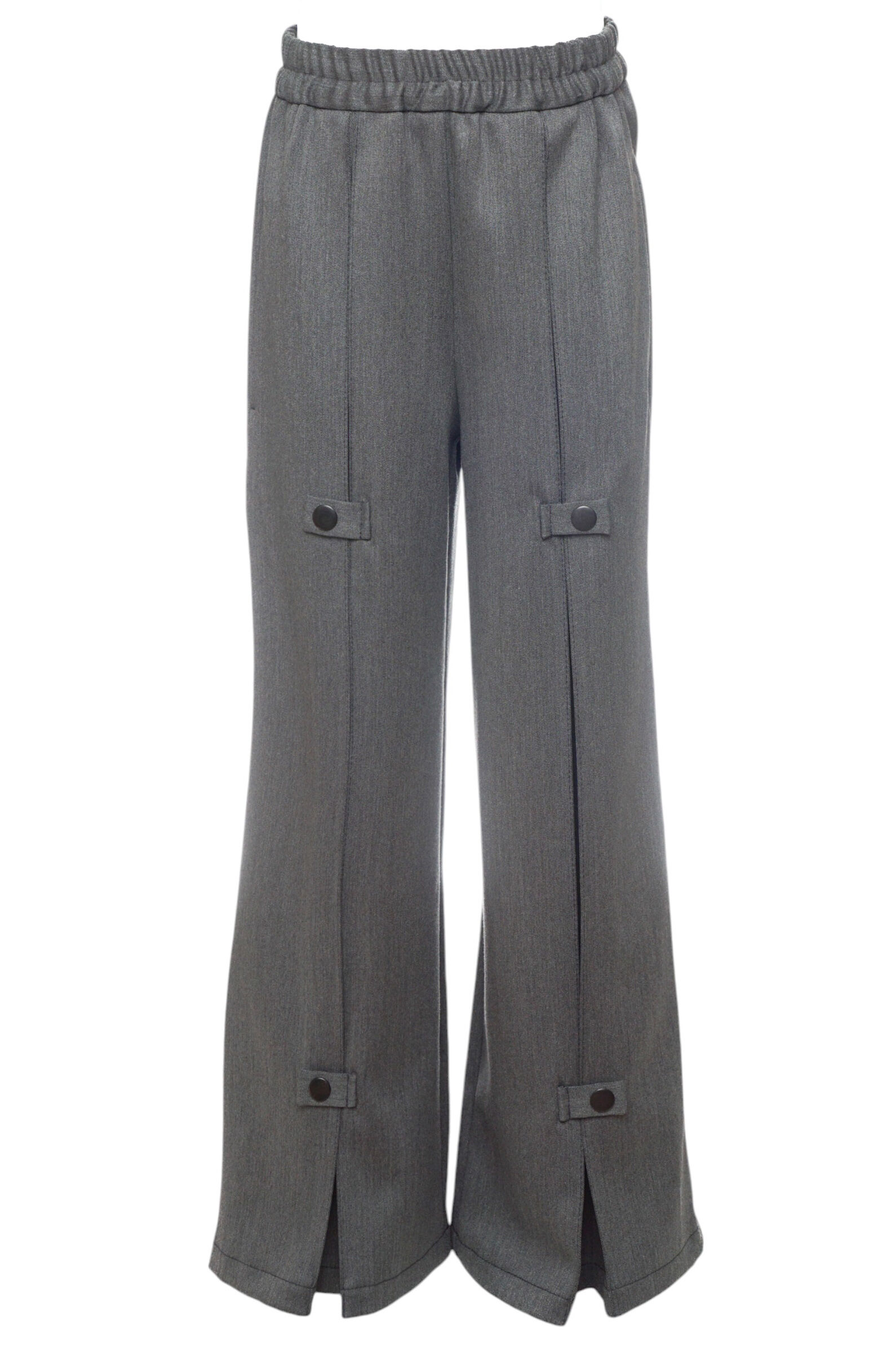 Брюки дев. АРТ.0435,сер,полиэф-вис