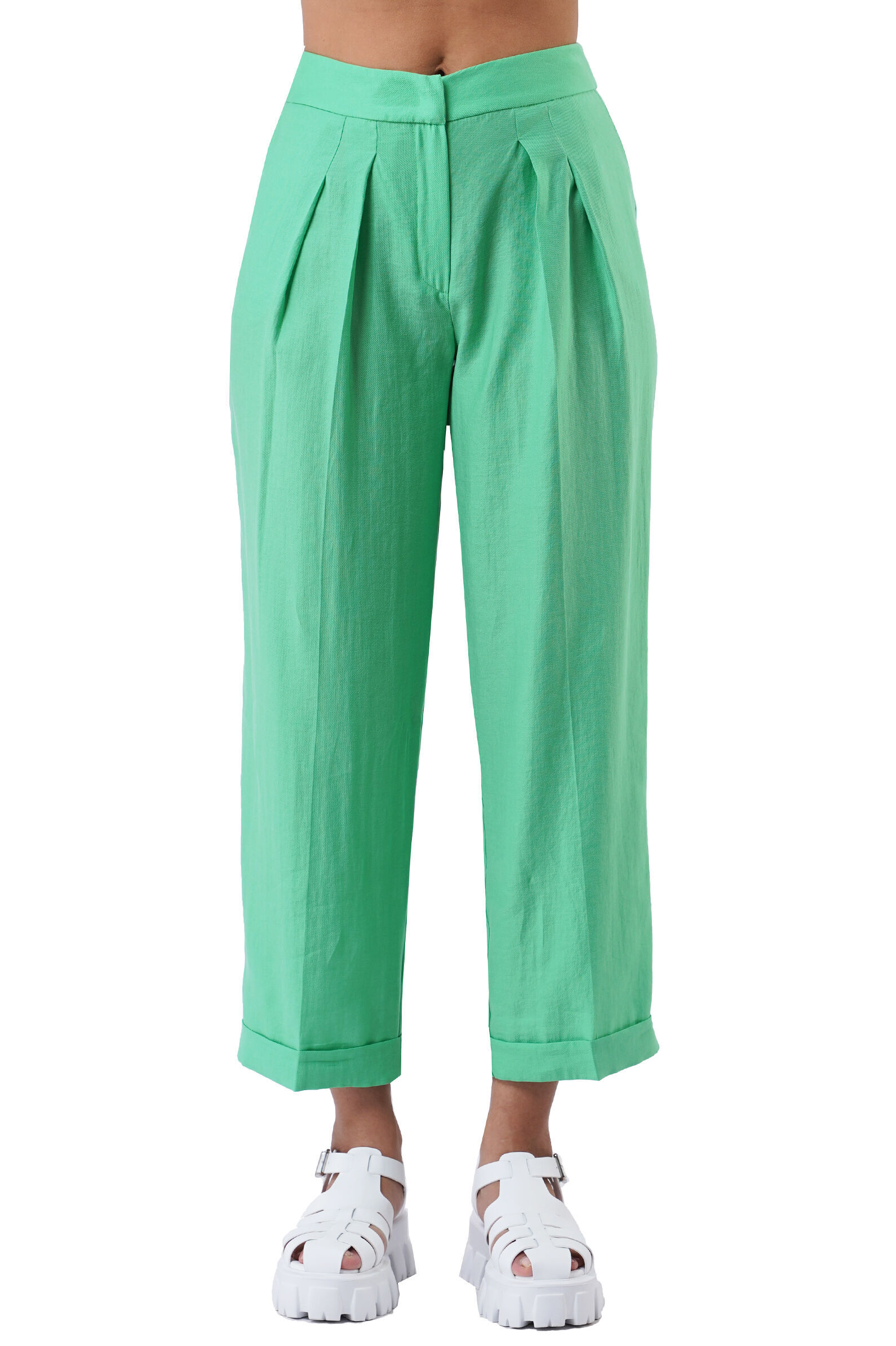 Брюки жен. АРТ.30279,зел,хл-пэ