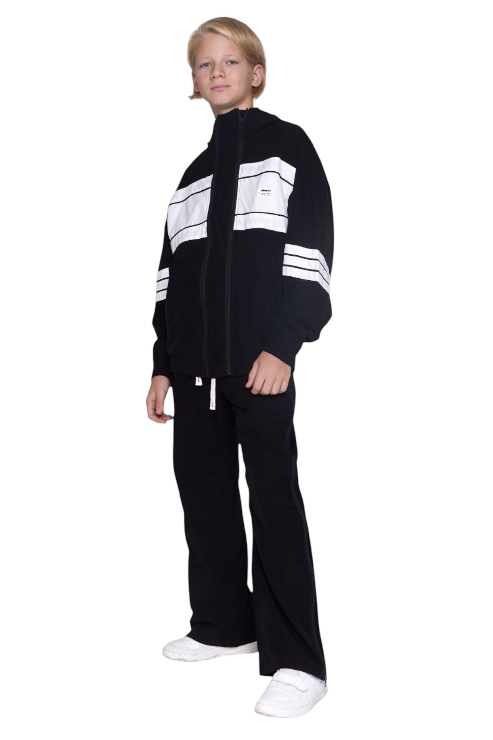 Брюки АРТ.B-TR35155,чер-бел,вис-па-эл