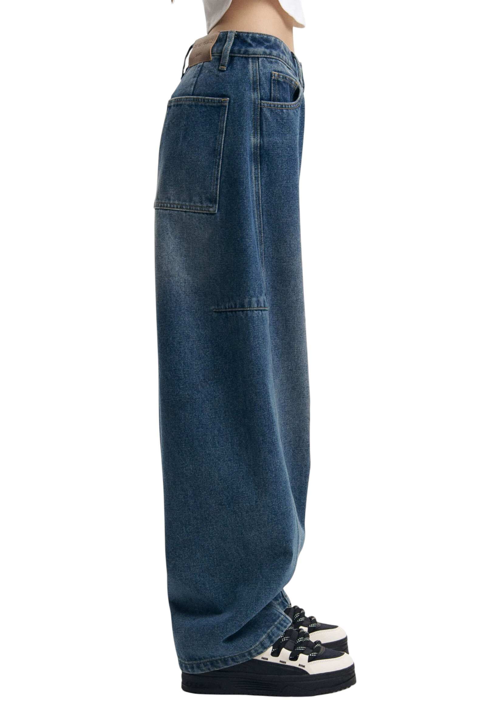 Джинсы дев. АРТ.AT125368,син,хл-пэ