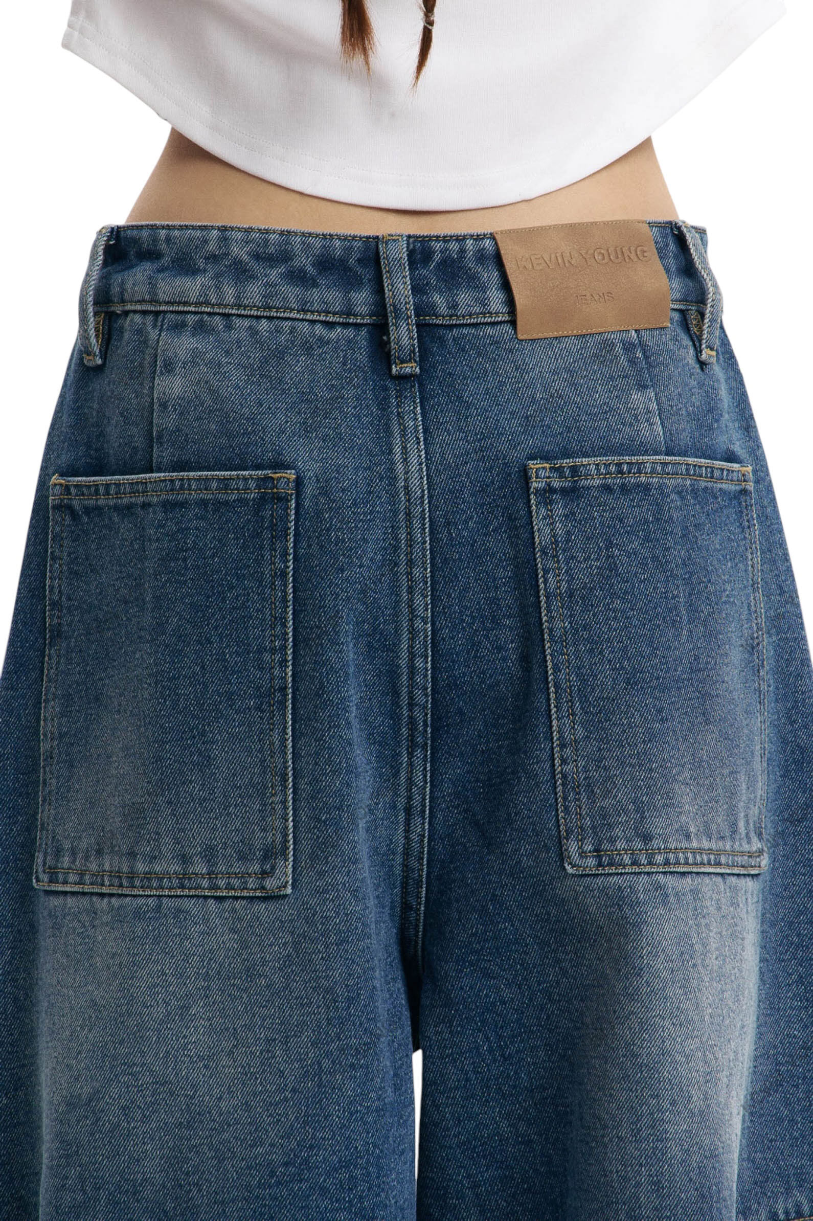 Джинсы дев. АРТ.AT125368,син,хл-пэ