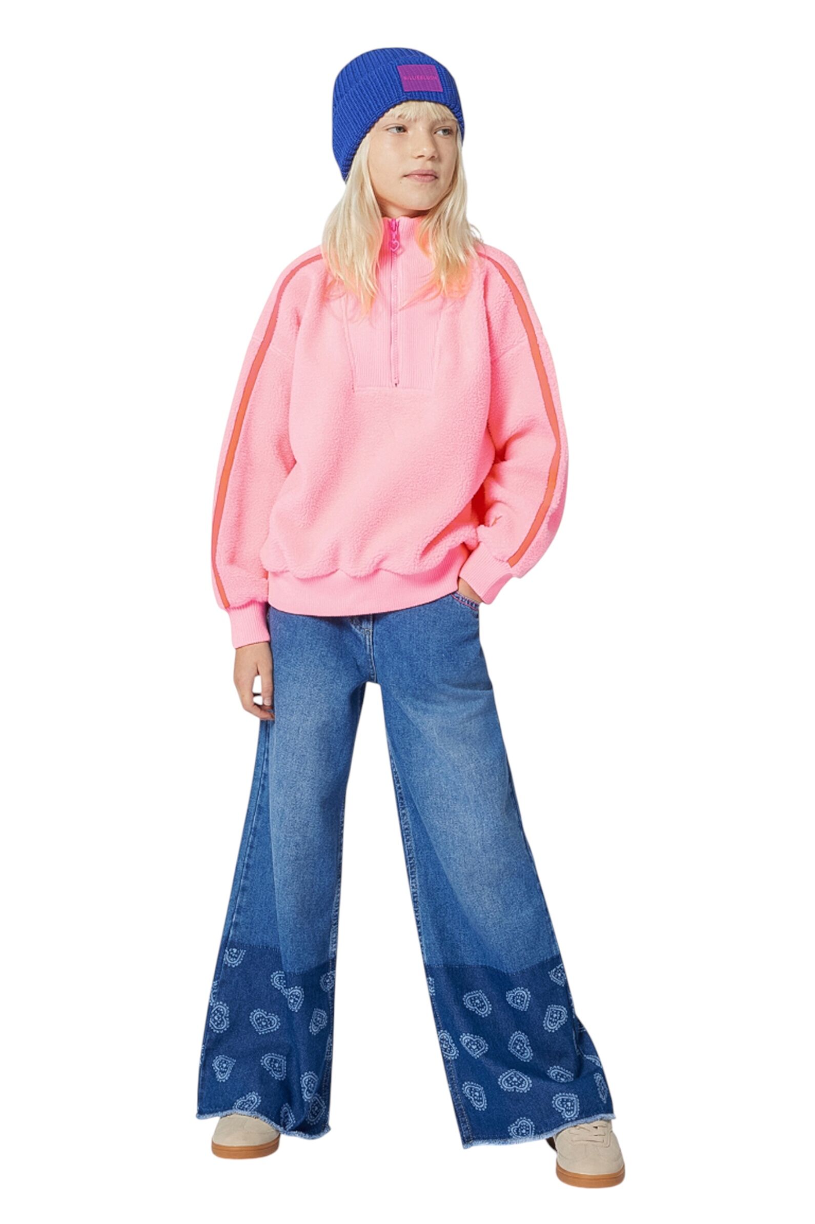 Джинсы дев. АРТ.U21232/Z06,син,хл