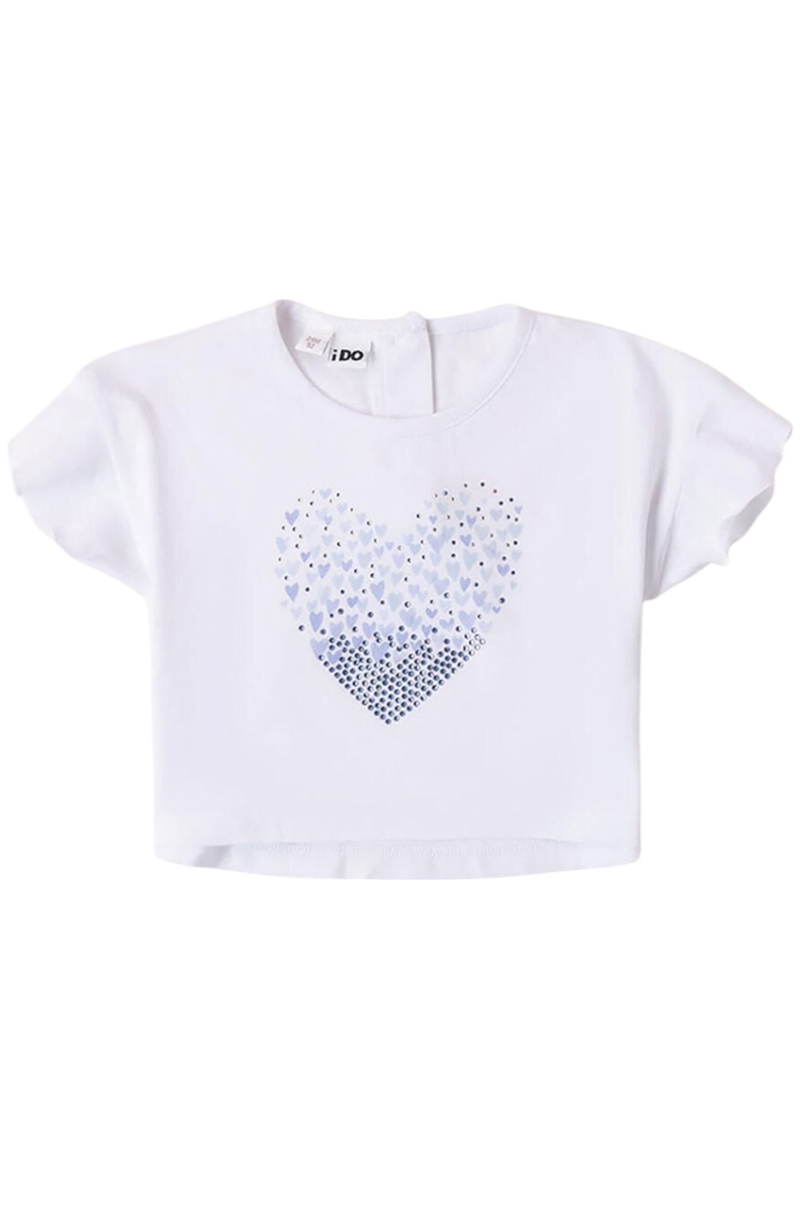 Футболка дев. АРТ.4 8740/00,бел-гол,хл-эл