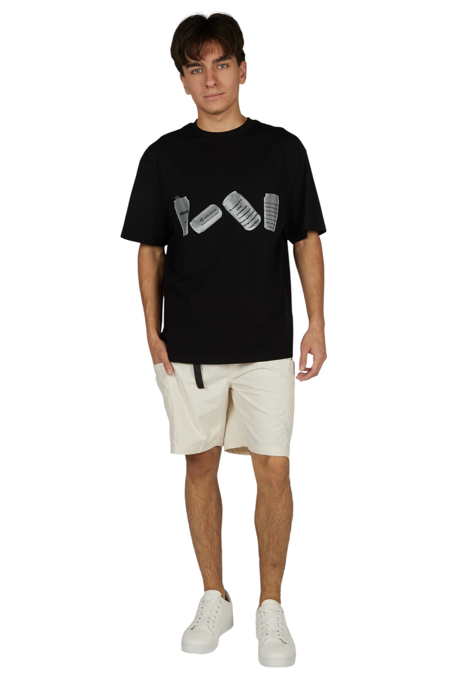 Футболка АРТ.B-TS36064,чер-бел,хл-эл