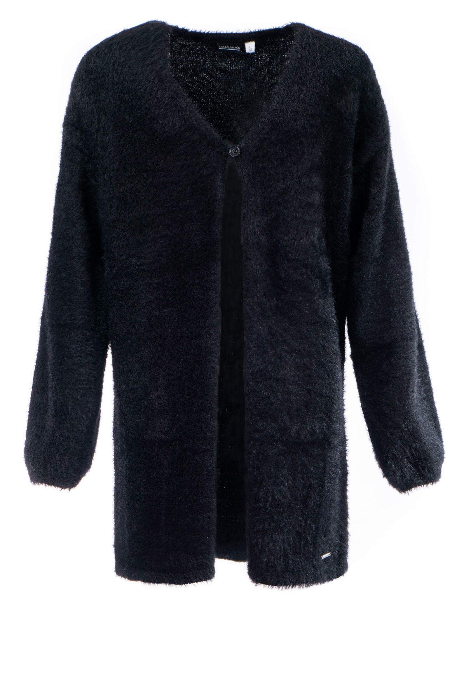 Кардиган дев. АРТ.0 7743/00,чер,па-пэ-мет.вол