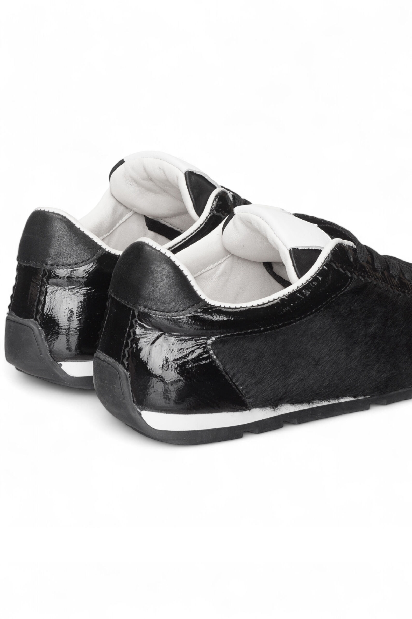 Кроссовки жен. АРТ.25KA-507-T,чер,н.лак-пони/н.к