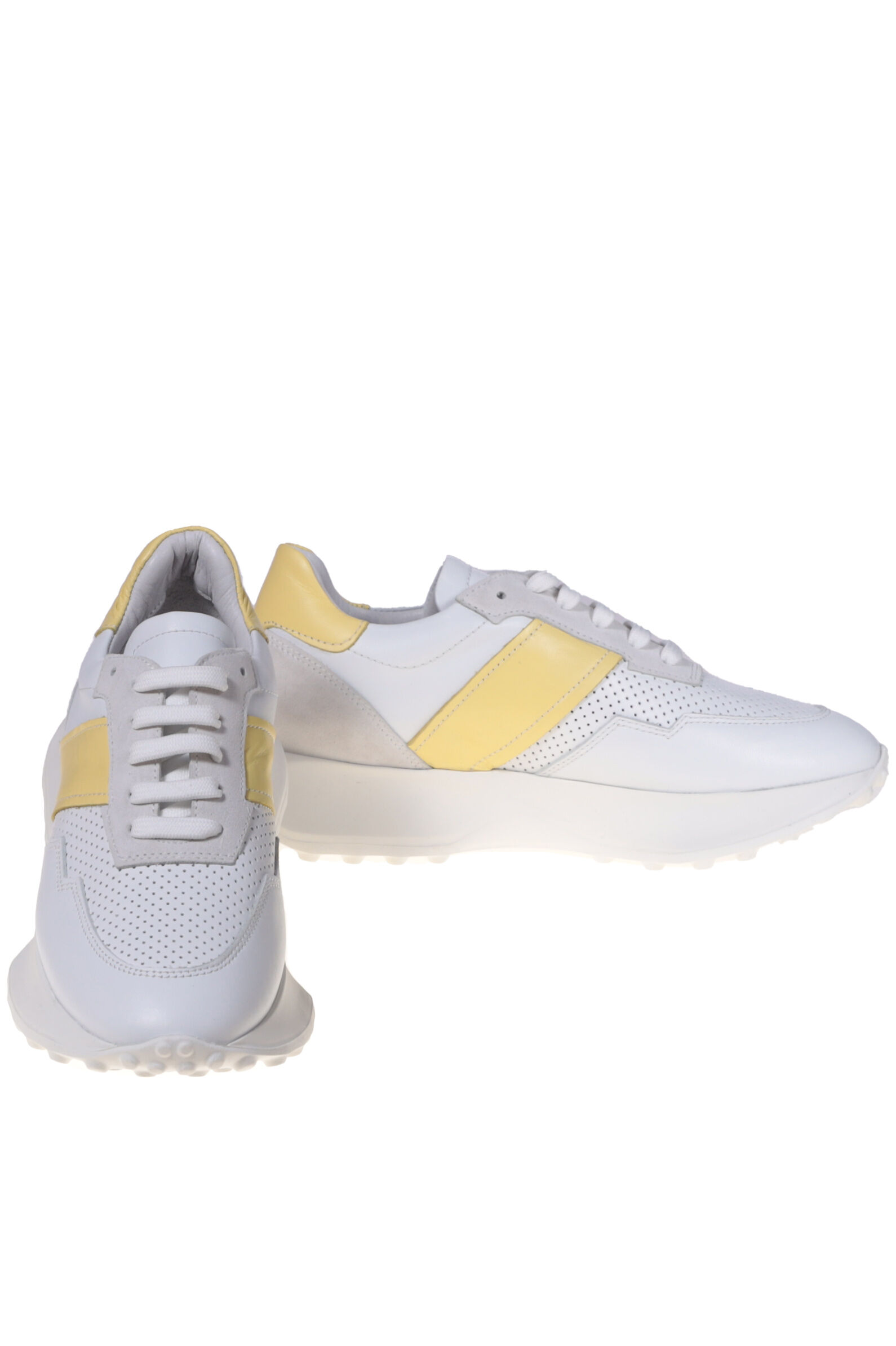 Кроссовки жен. АРТ.37461-72,бел-жел,н.к-з/н.к