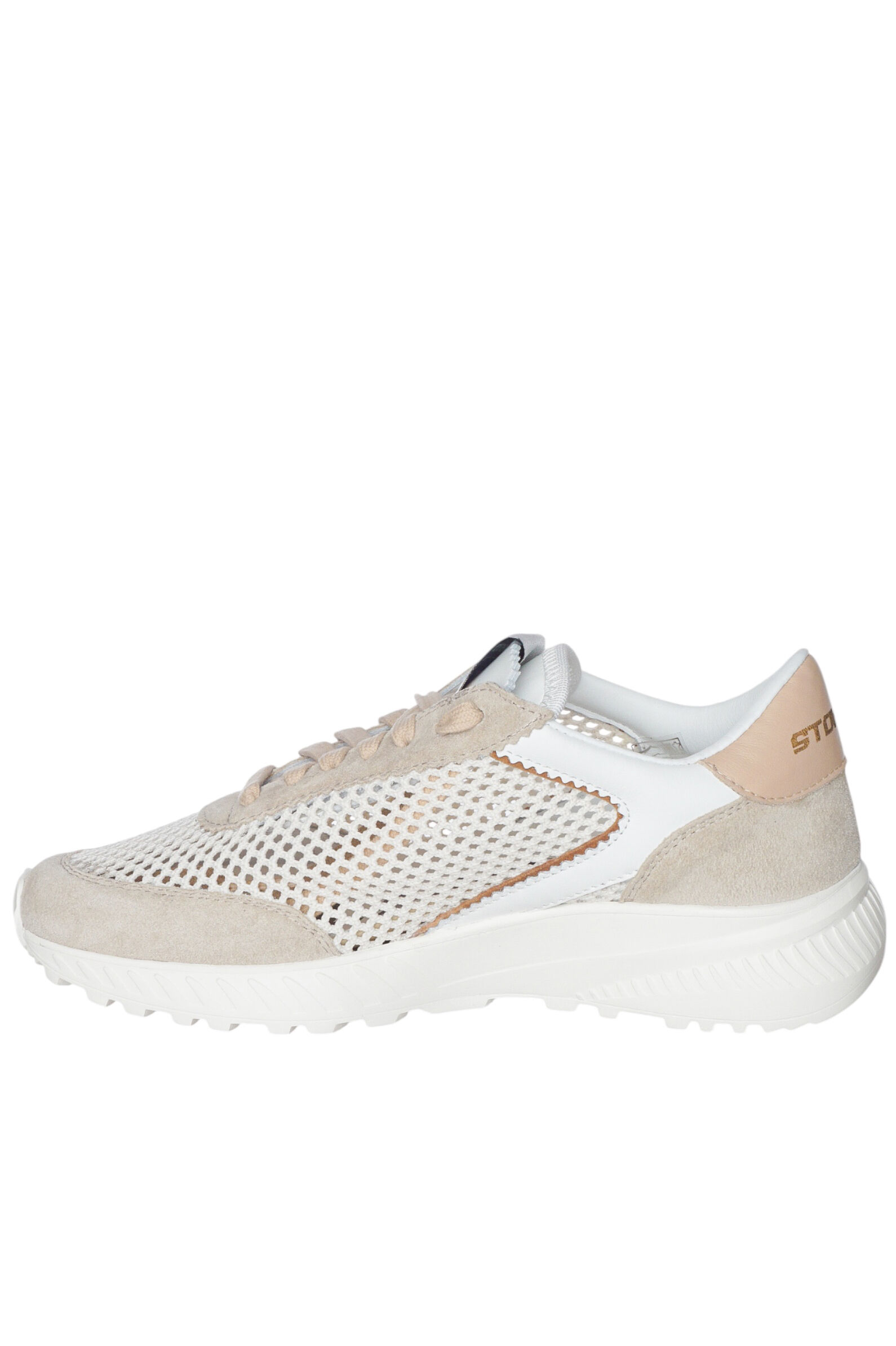 Кроссовки жен. АРТ.VINTAGE−D,бел-беж,н.к-з-тек/н.к-тек