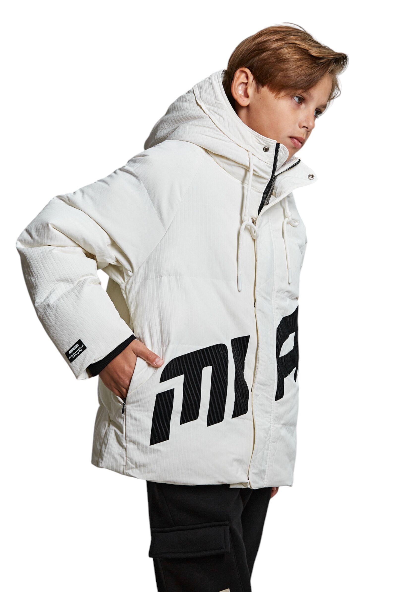 Куртка мал. АРТ.B-PLT34642,бел,пэ