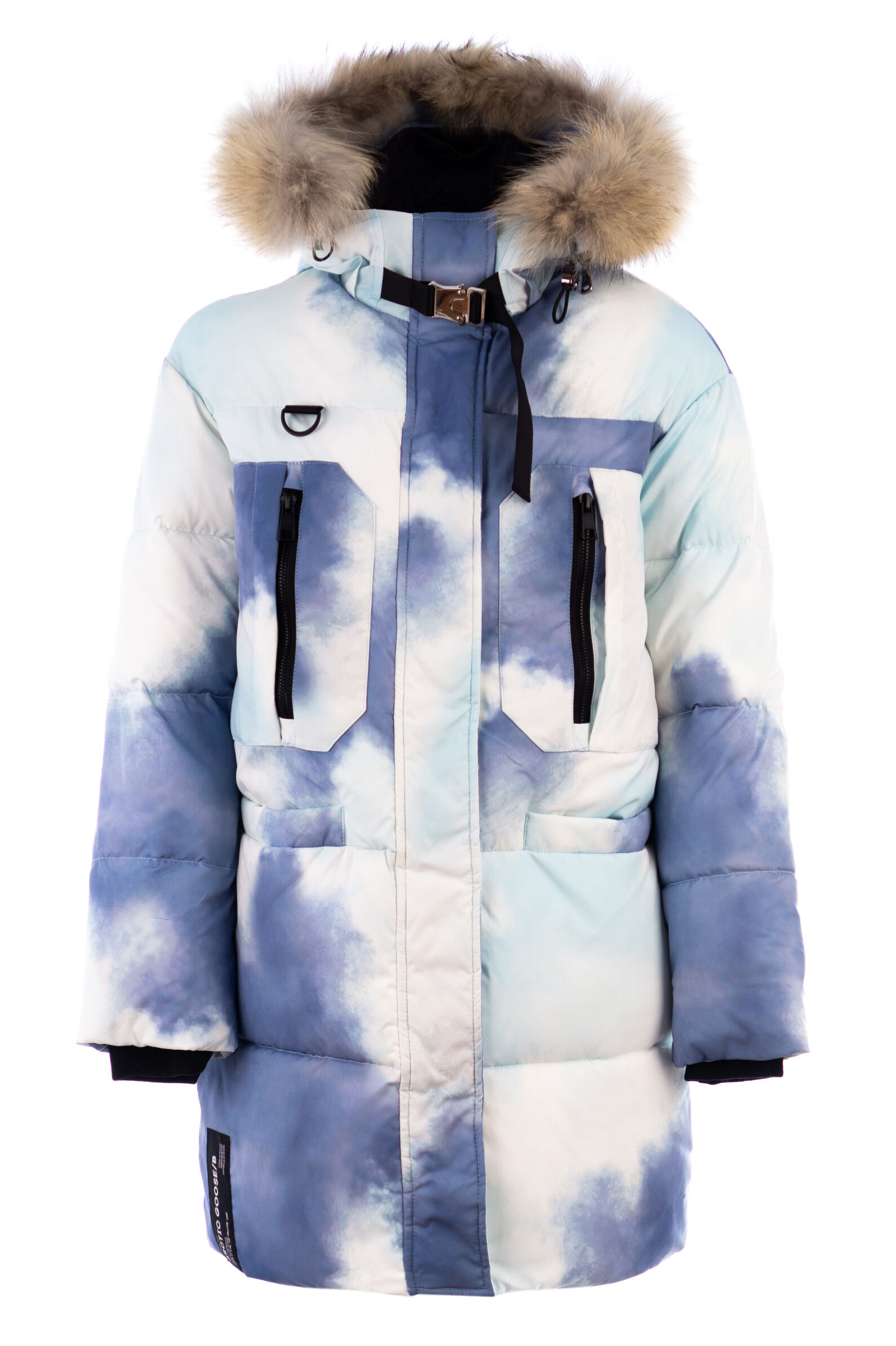 Пальто дев. АРТ.А322/13-419Л,бел-гол,пэ/пэ/пэ