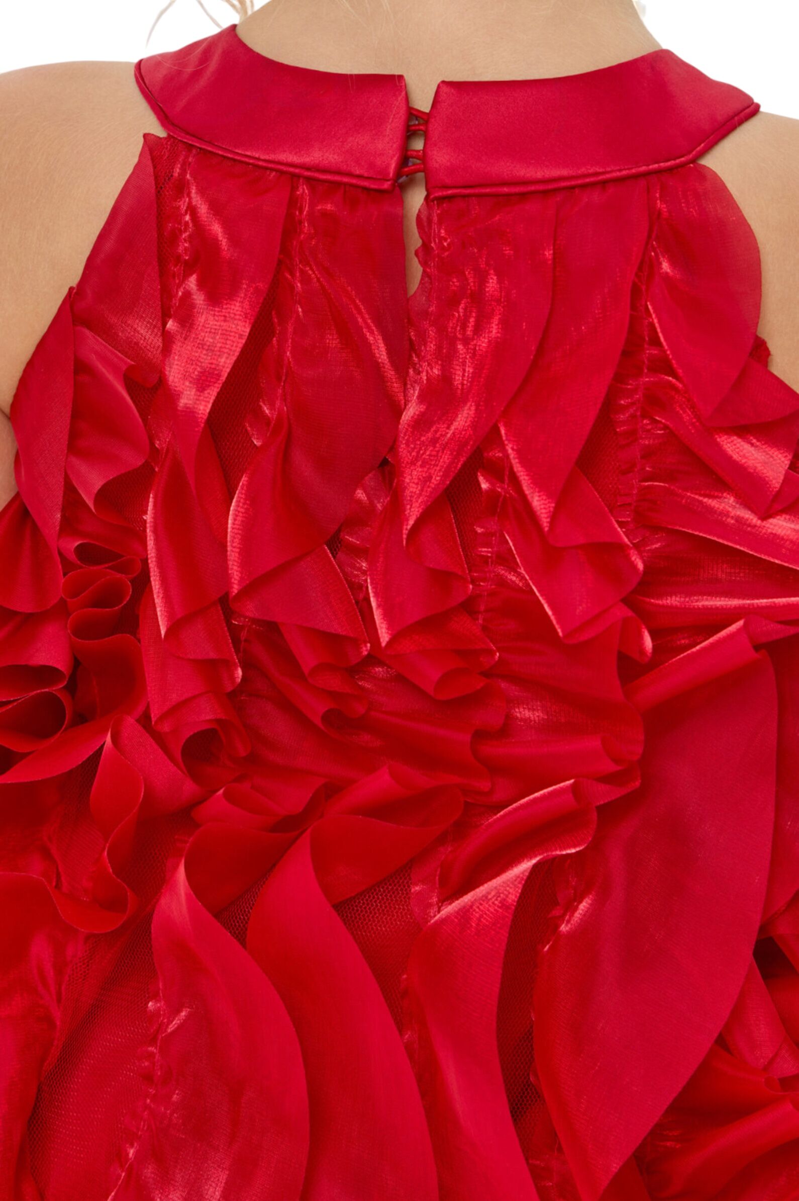 Платье дев. АРТ.1846.43,крас,пэ/хл