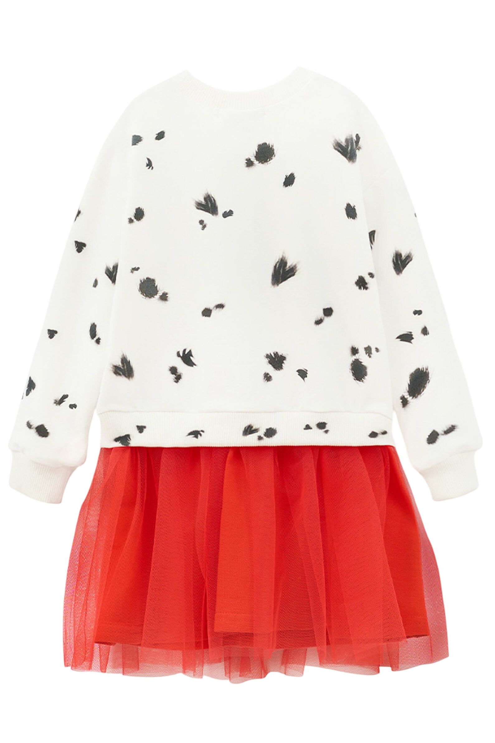 Платье дев. АРТ.252020,бел-крас,хл-эл/пэ