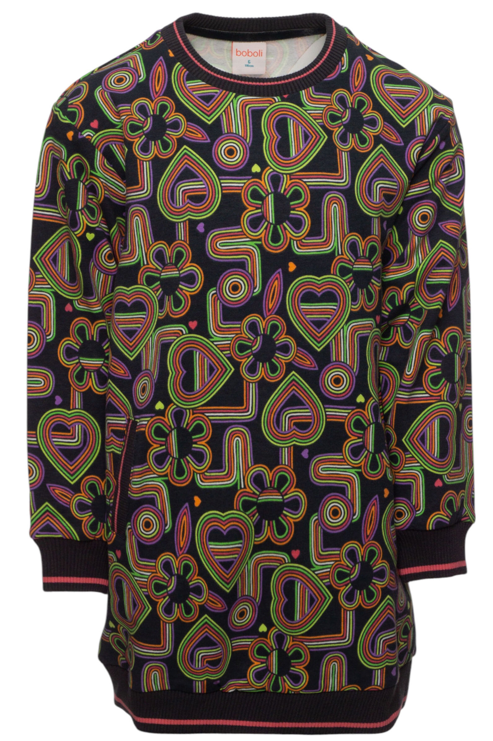 Платье дев. АРТ.419037,сер-мул,хл-эл/хл