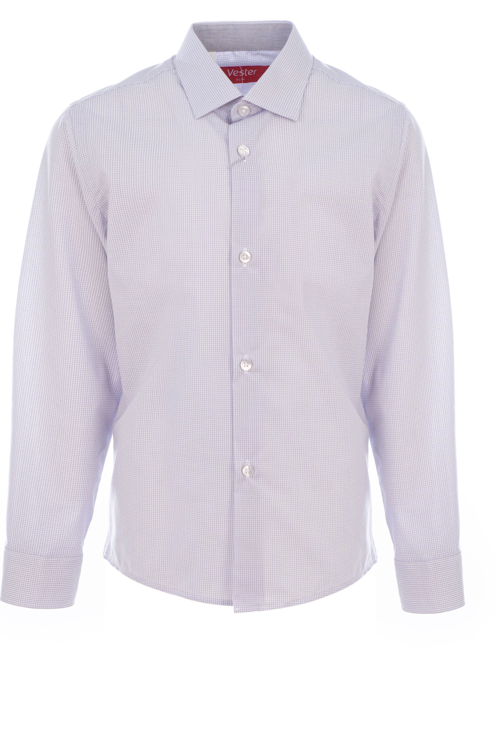 Рубашка мал. АРТ.94114-023,бел-сер,хл-пэ