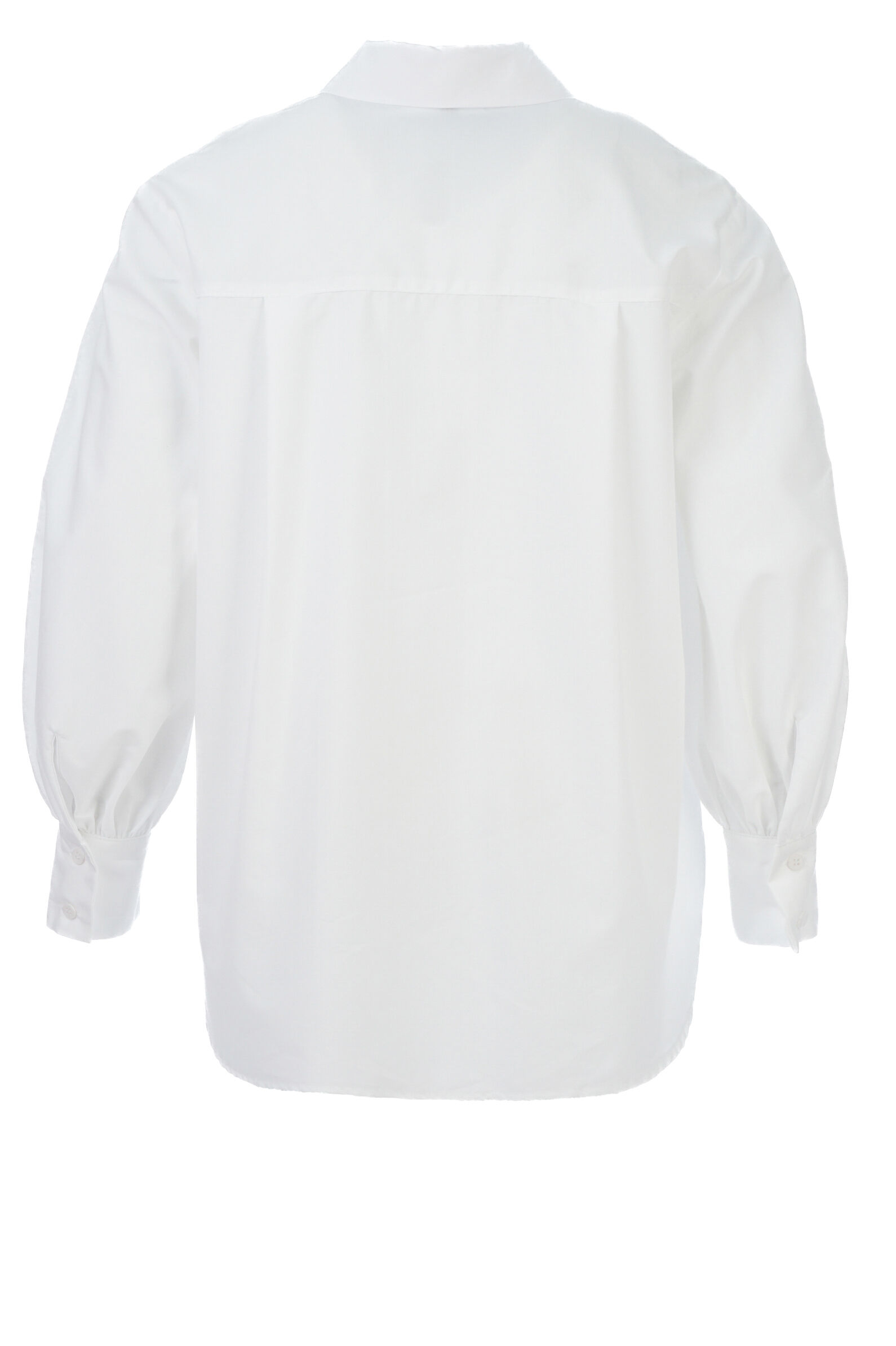 Рубашка дев. АРТ.Block collar,бел,хл-полиэфир