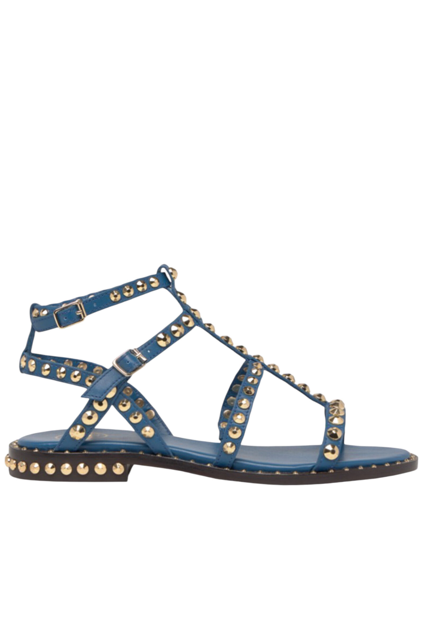 Сандалии жен. АРТ.SS25-M-130289-004,син-зол,н.к/н.к