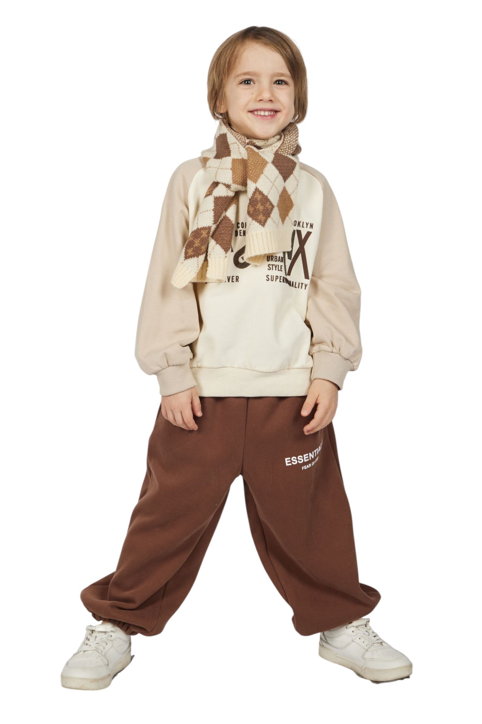 Шарф АРТ.A-SC55630,беж-мол,хл-акр