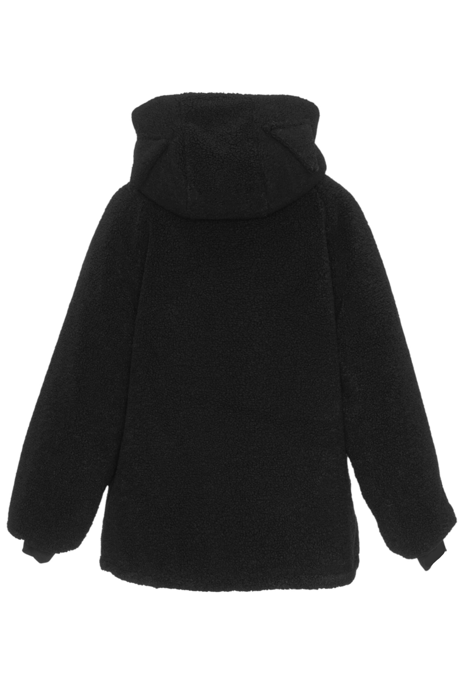 Шуба дев. АРТ.Fenek fur coat with ears,чер,полиэф/аляска