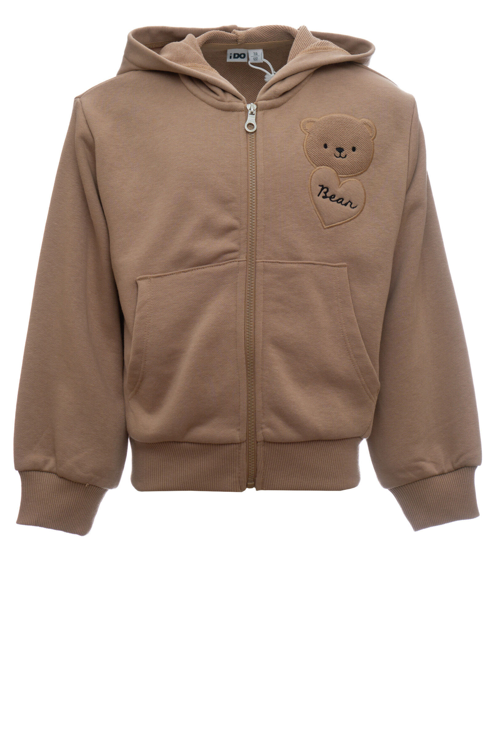 Толстовка дев. АРТ.4.A588.00,беж,хл-пэ