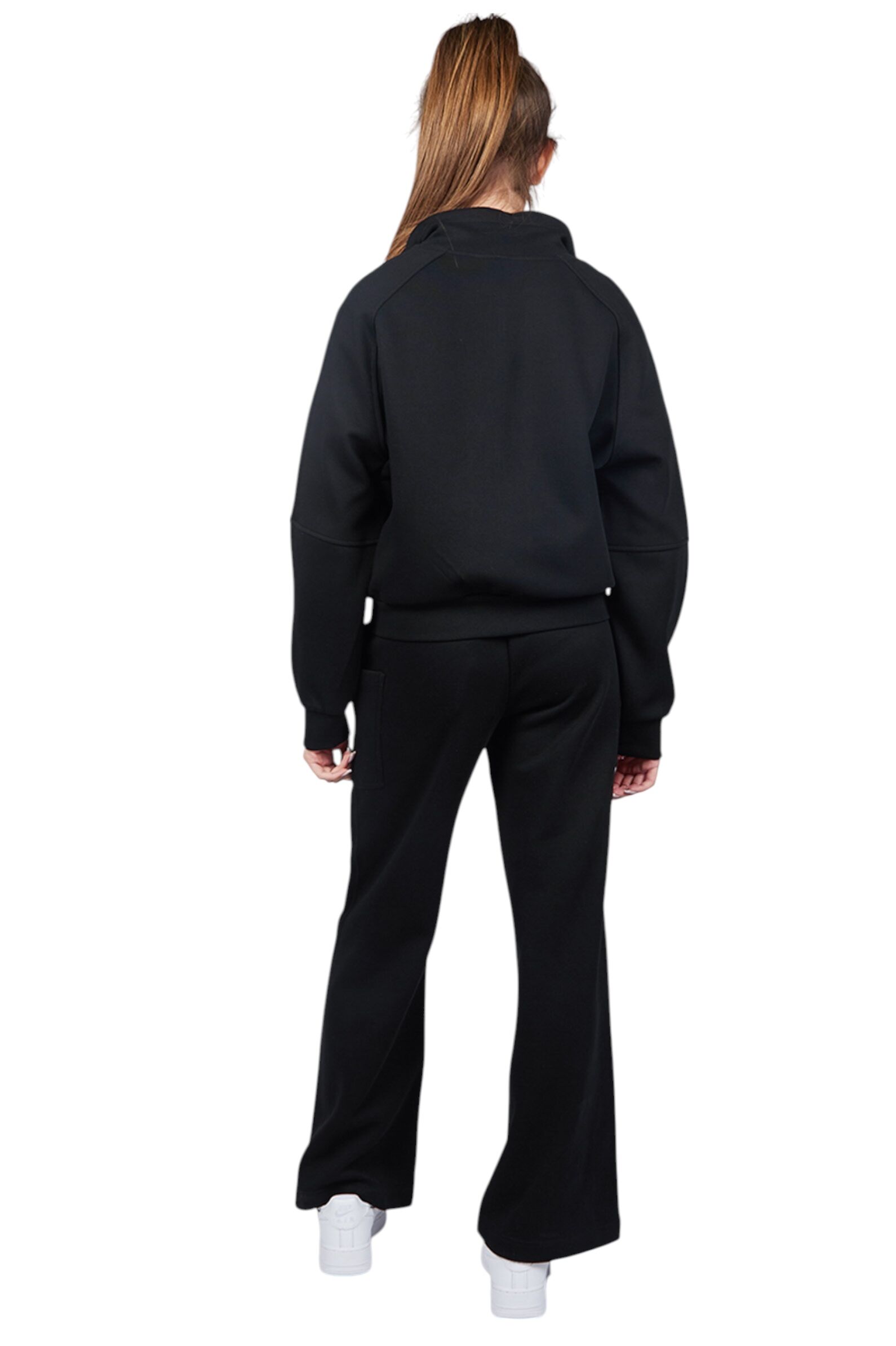 Толстовка дев. АРТ.G-HDZ25339,чер,хл-пэ