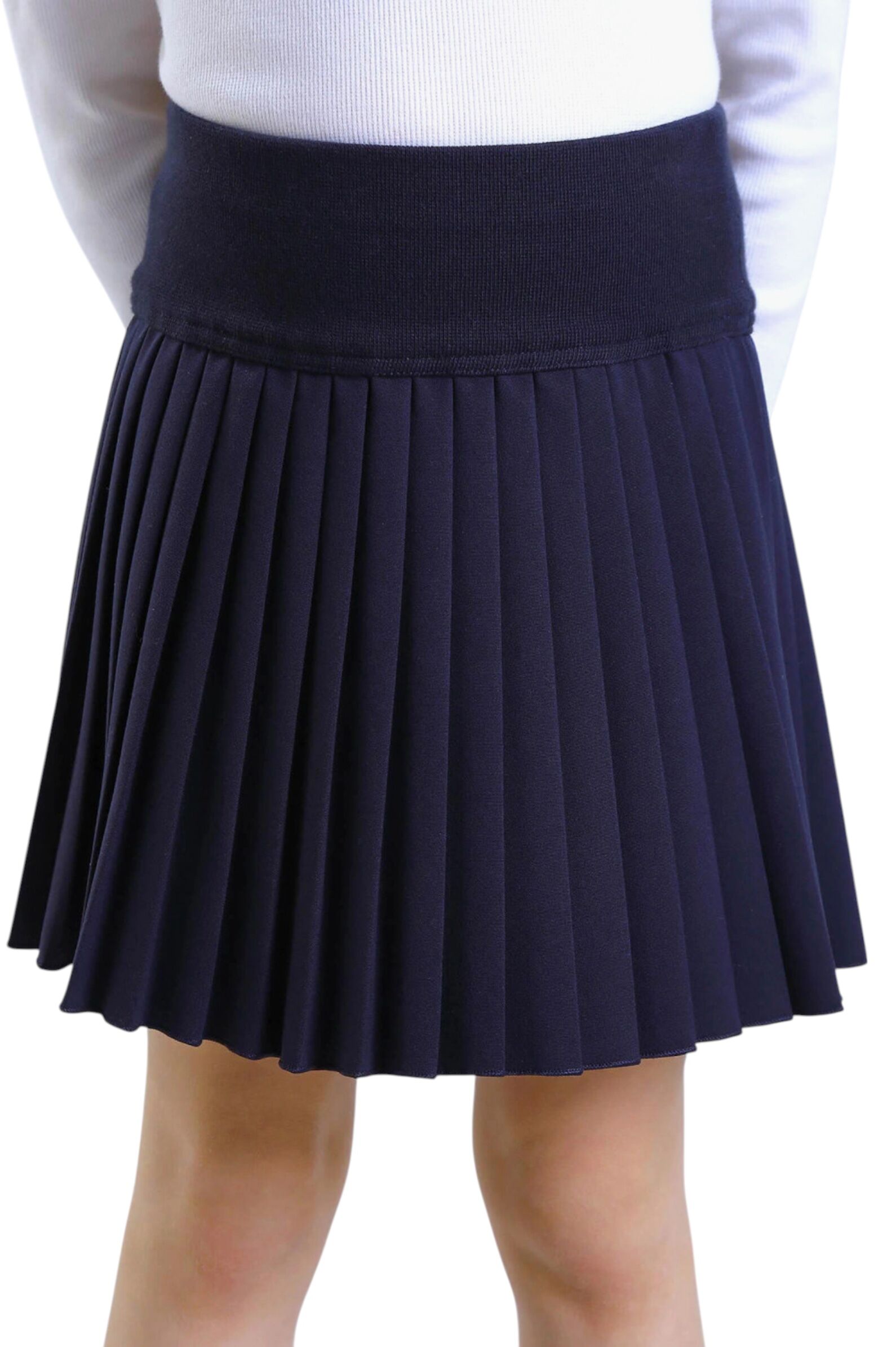 Юбка дев. АРТ.384/3-525/524,син,пэ-вис-эл-хл