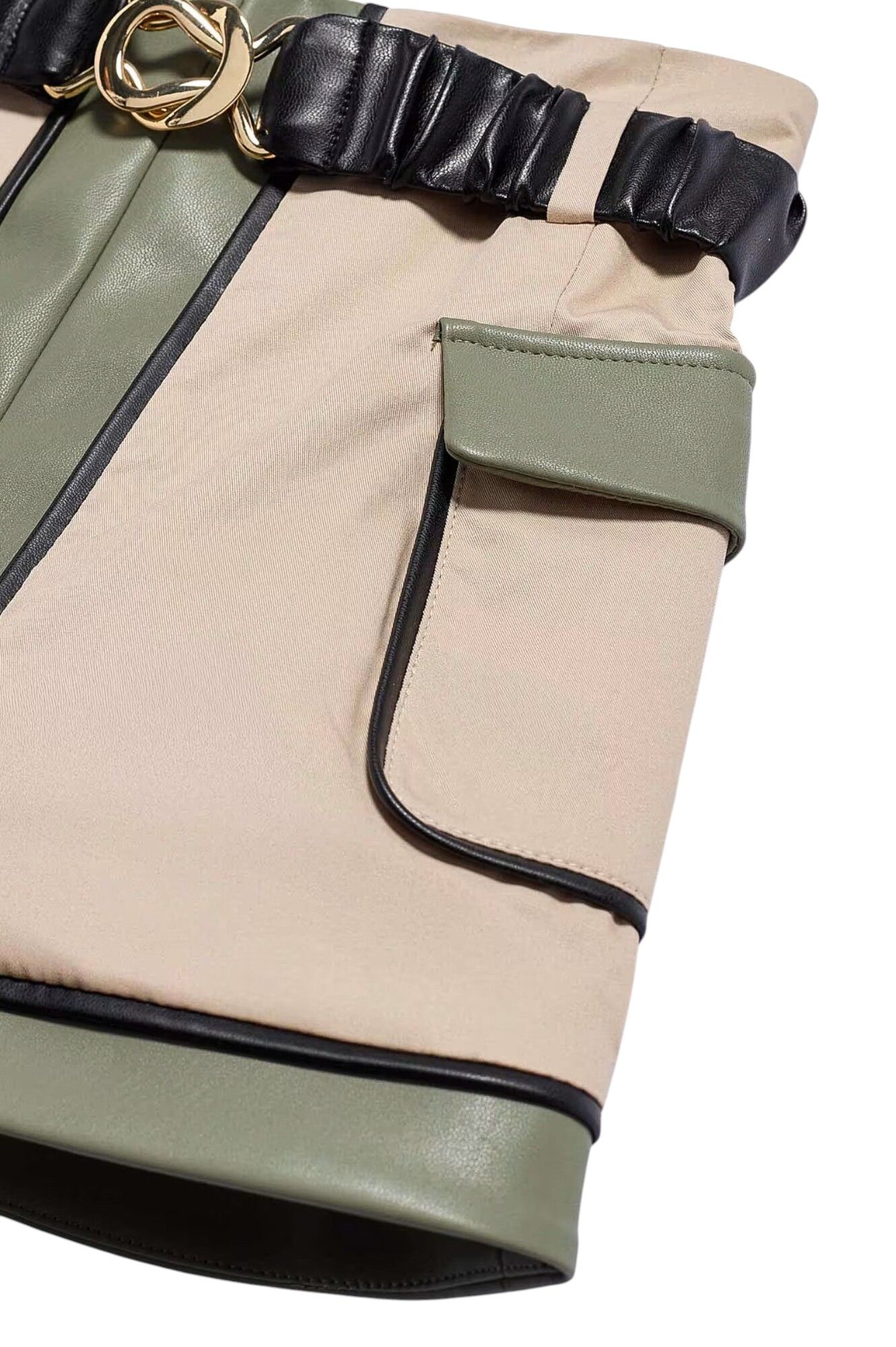 Юбка дев. АРТ.5523,зел-беж,хл-пу-пэ