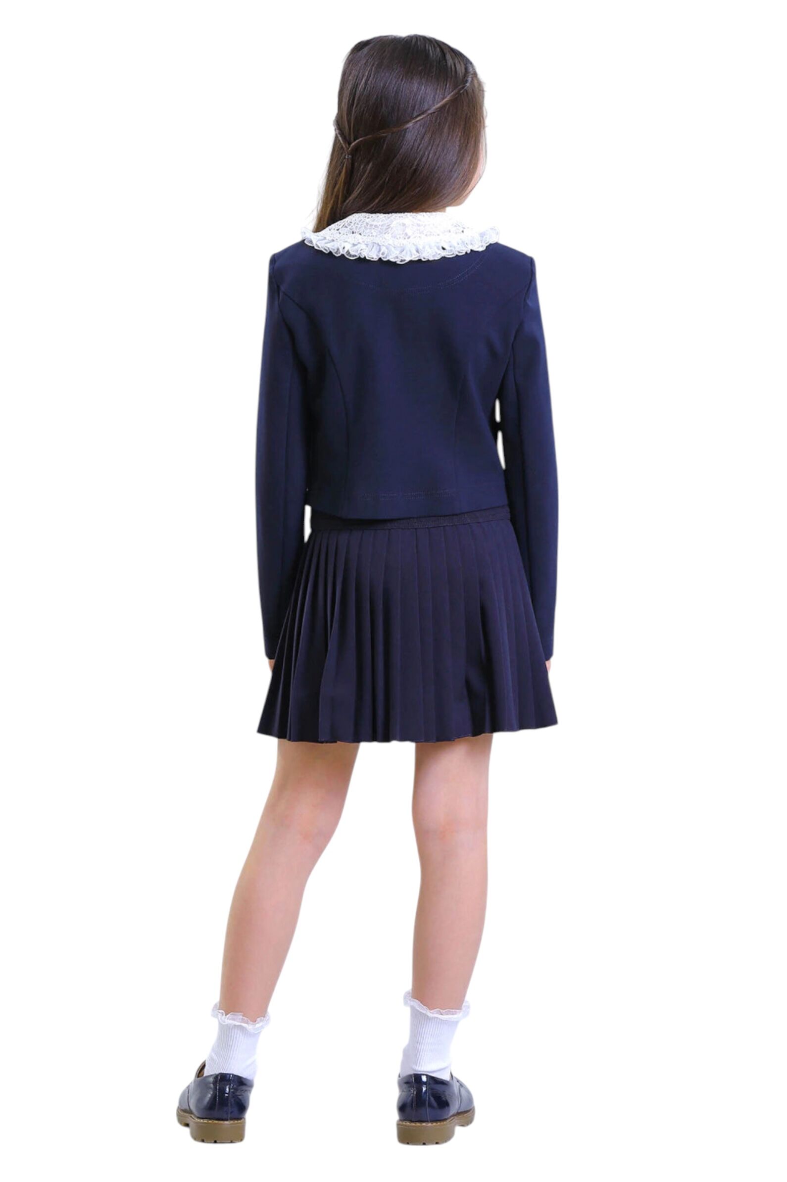 Жакет дев. АРТ.2451/2-525-ТВК-340,син,вис-па-эл