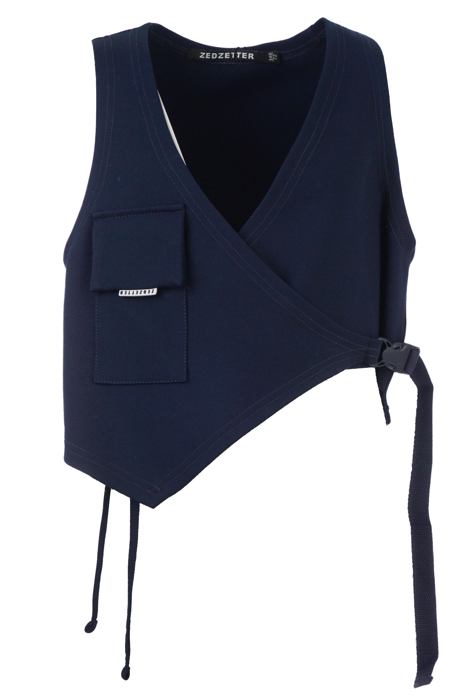 Жилет дев. АРТ.Cover,син,вис-нейлон-лайкра